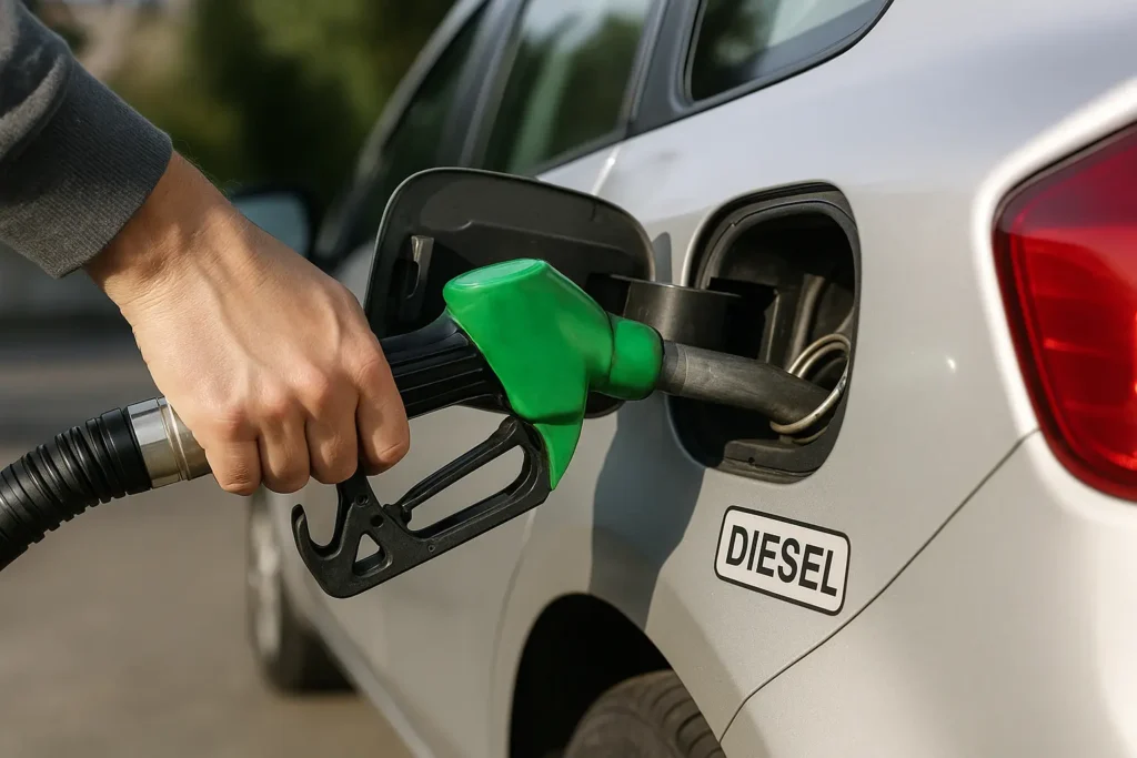 Petrol in Diesel Engine