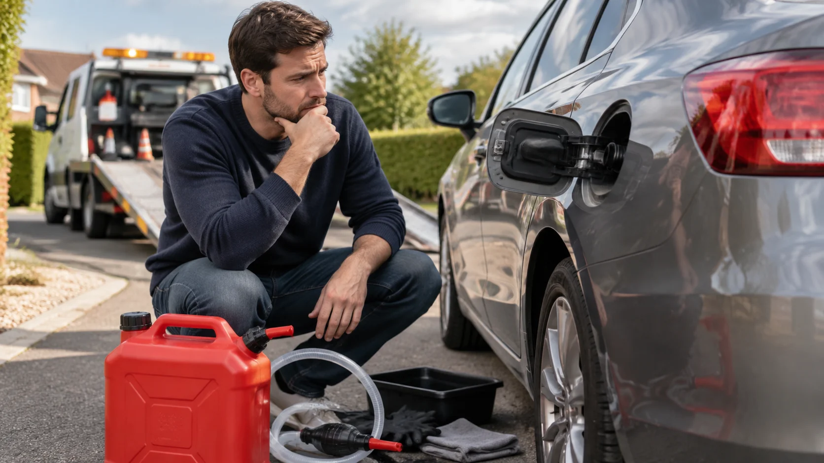 can I drain my own fuel tank