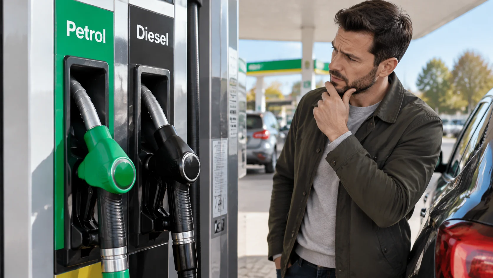 petrol pump nozzle colours UK