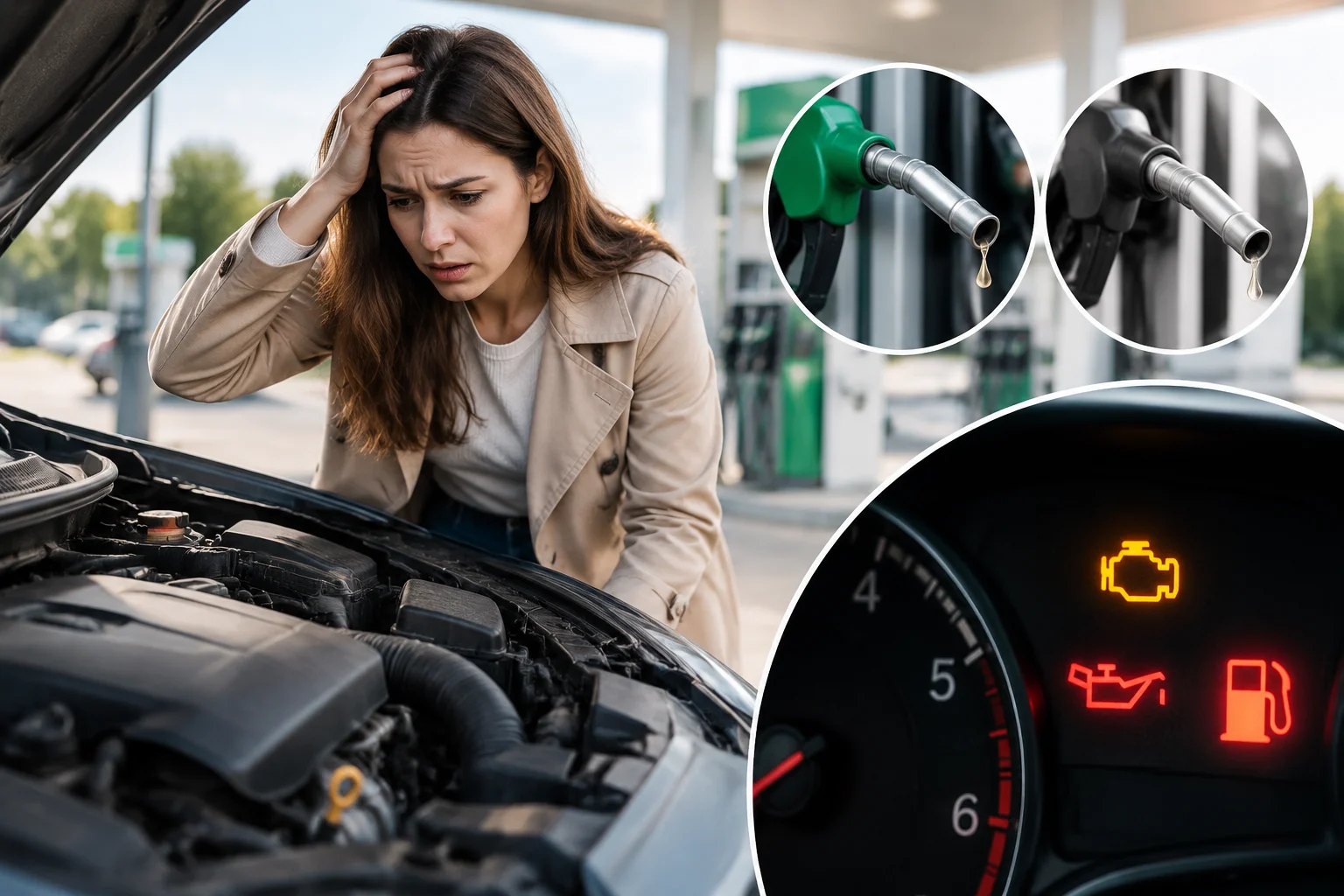 wrong fuel symptoms